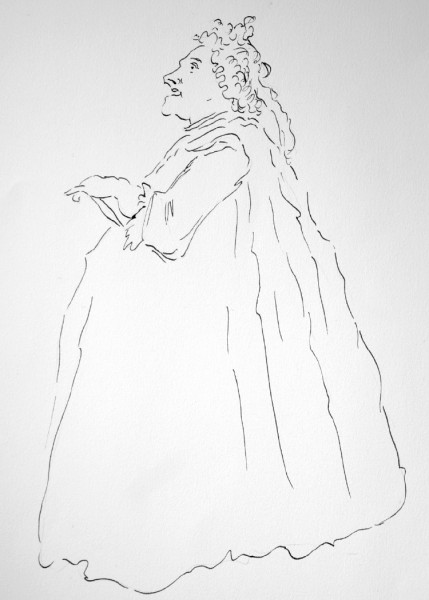Faustina Bordoni, drawn by Michael Cera