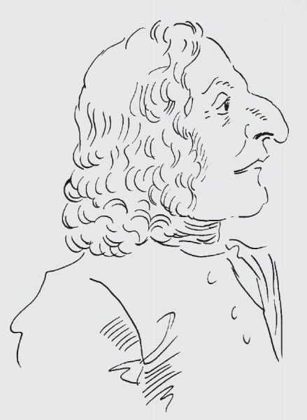 Antonio Vivaldi, drawn by Michael Cera, after Ghezzi.