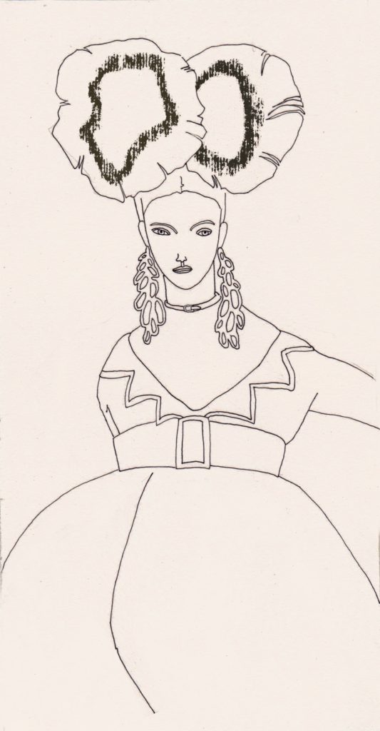 Christian Dior, spring 2005 couture Illustrated by Frida Wannerberger