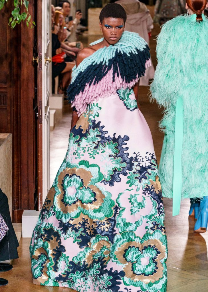 Yorgelis Marte in Valentino, fall 2019 couturePhoto: Vogue Runway Archive