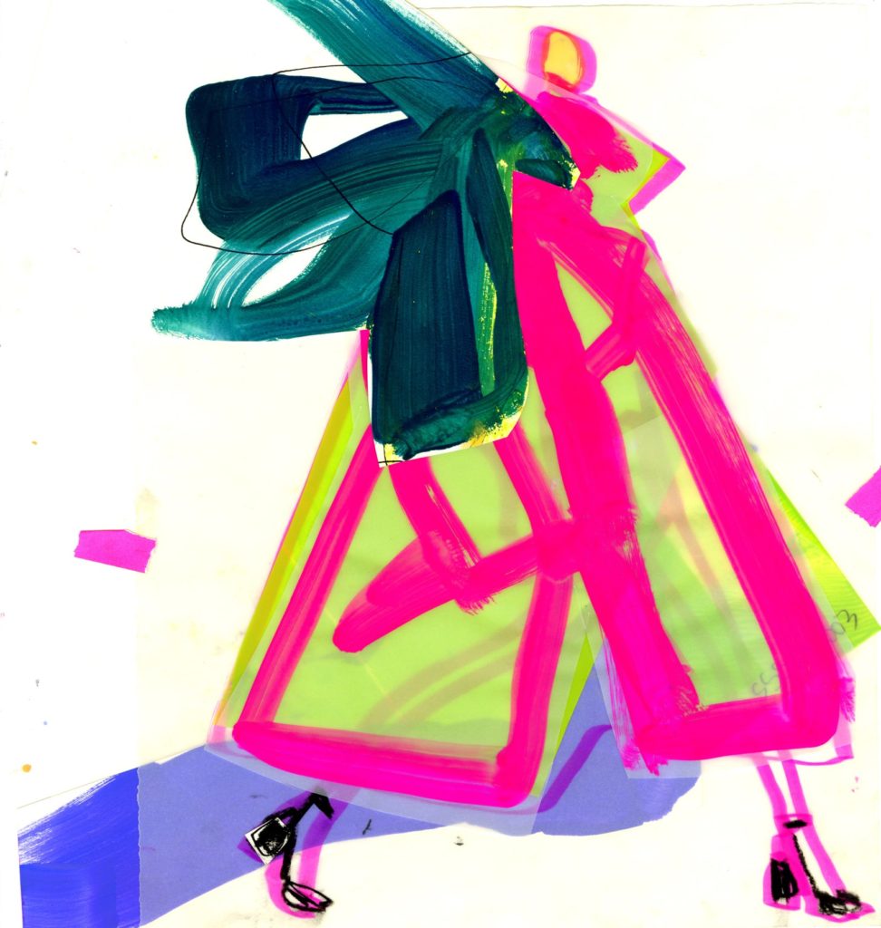 Maison Margiela, spring 2020 couture Illustration by Jacky Marshall